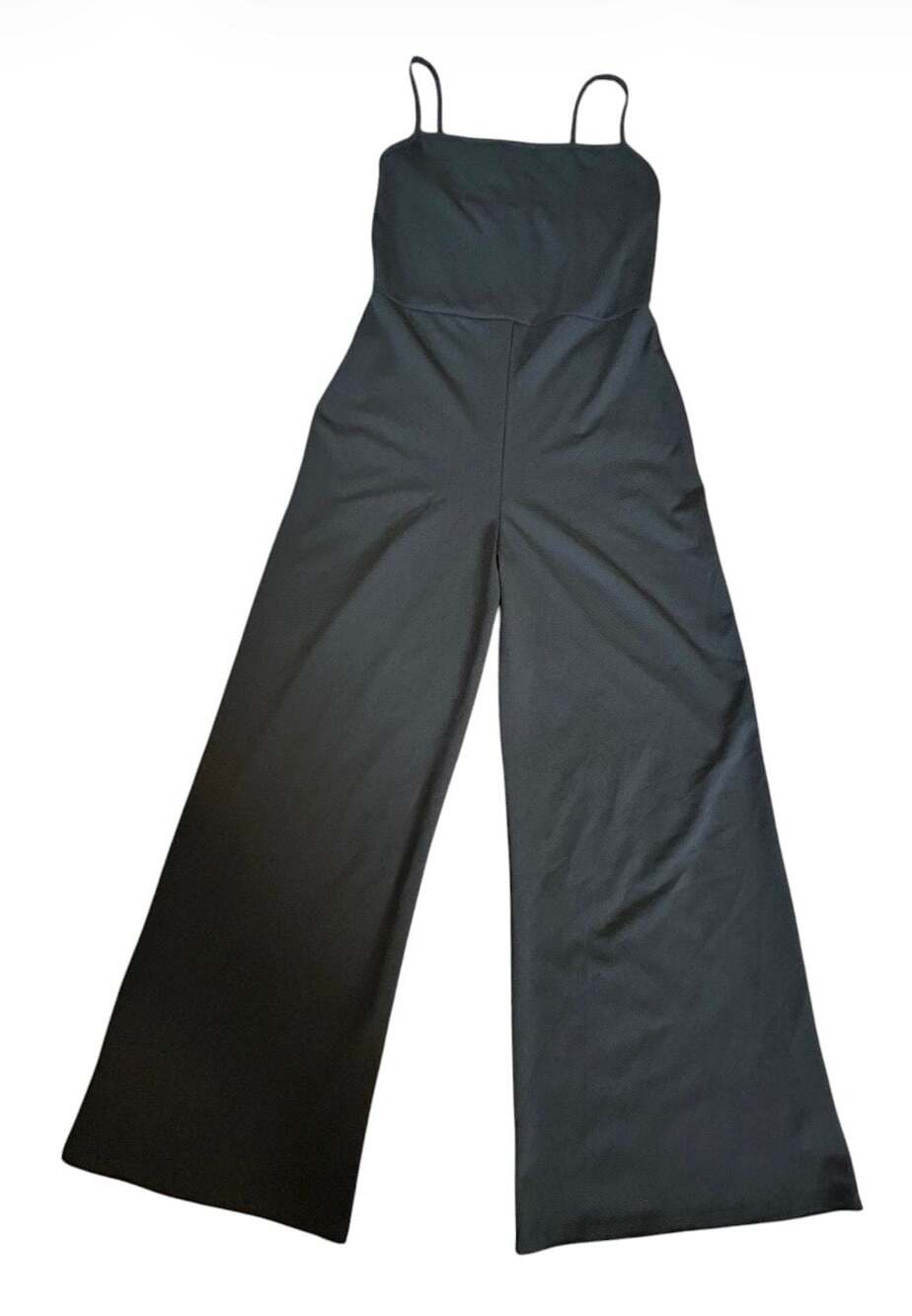 Nasty Gal Collection Black Sleeveless Wide Leg Jumpsuit